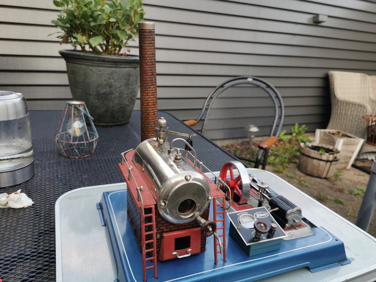 Werkende Wilesco D24 Stoommachine - Klassiek Model(2), Ophalen, Gebruikt