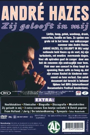 Dvd andre hazes dvd zij gelooft in mij, Cd's en Dvd's, Alle leeftijden, Ophalen, Gebruikt, Overige genres