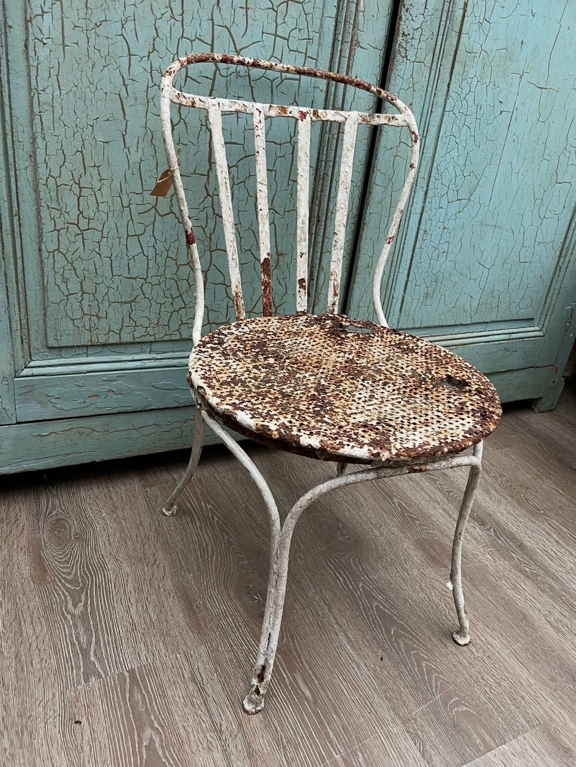 Prachtig oud Frans tuinstoeltje - Brocante staat, Antiek en Kunst, Ophalen
