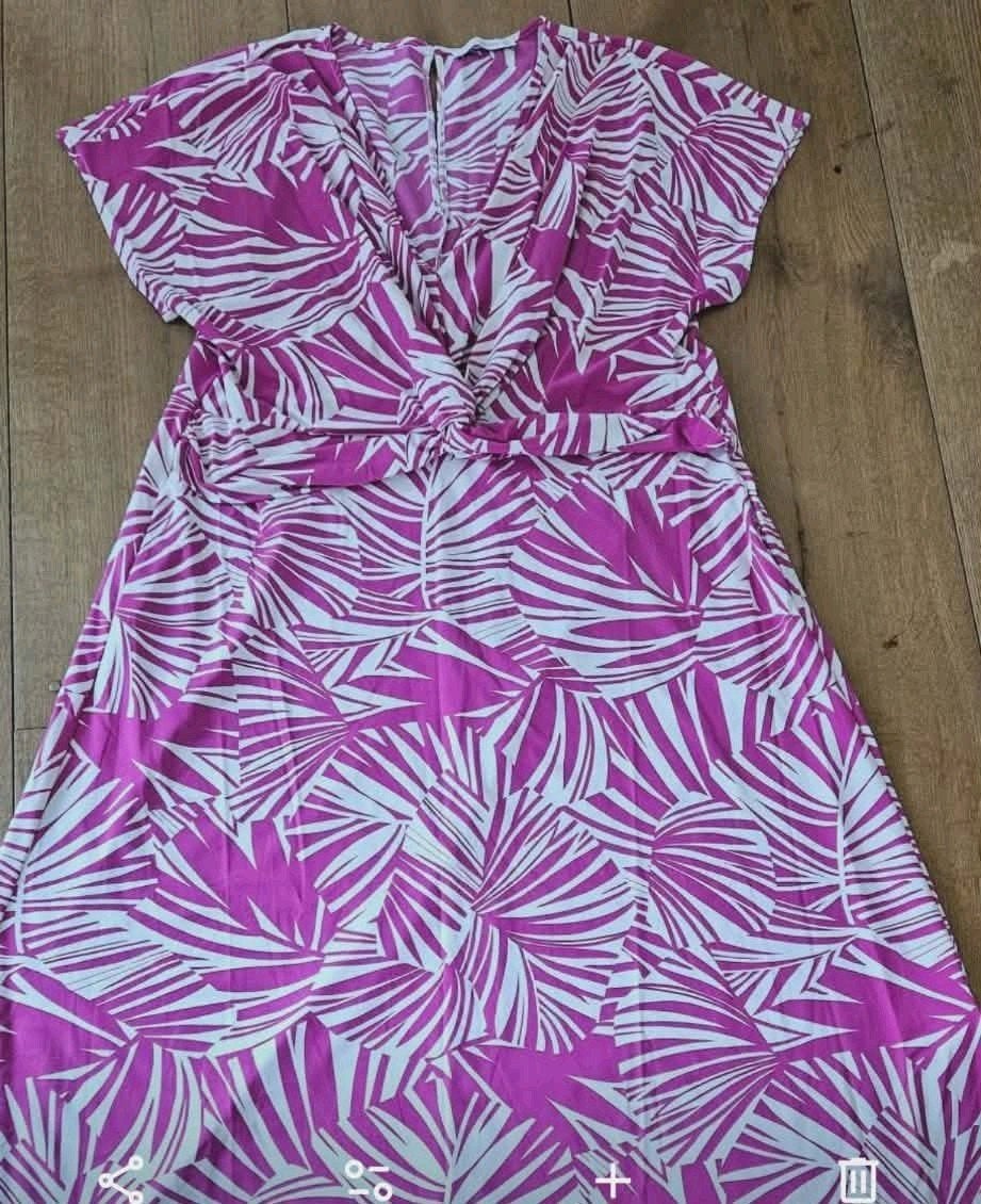 Studio Anneloes xxl Travel stof, Kleding | Dames, Jurken, Maat 46/48 (XL) of groter, Ophalen of Verzenden, Zo goed als nieuw, Roze