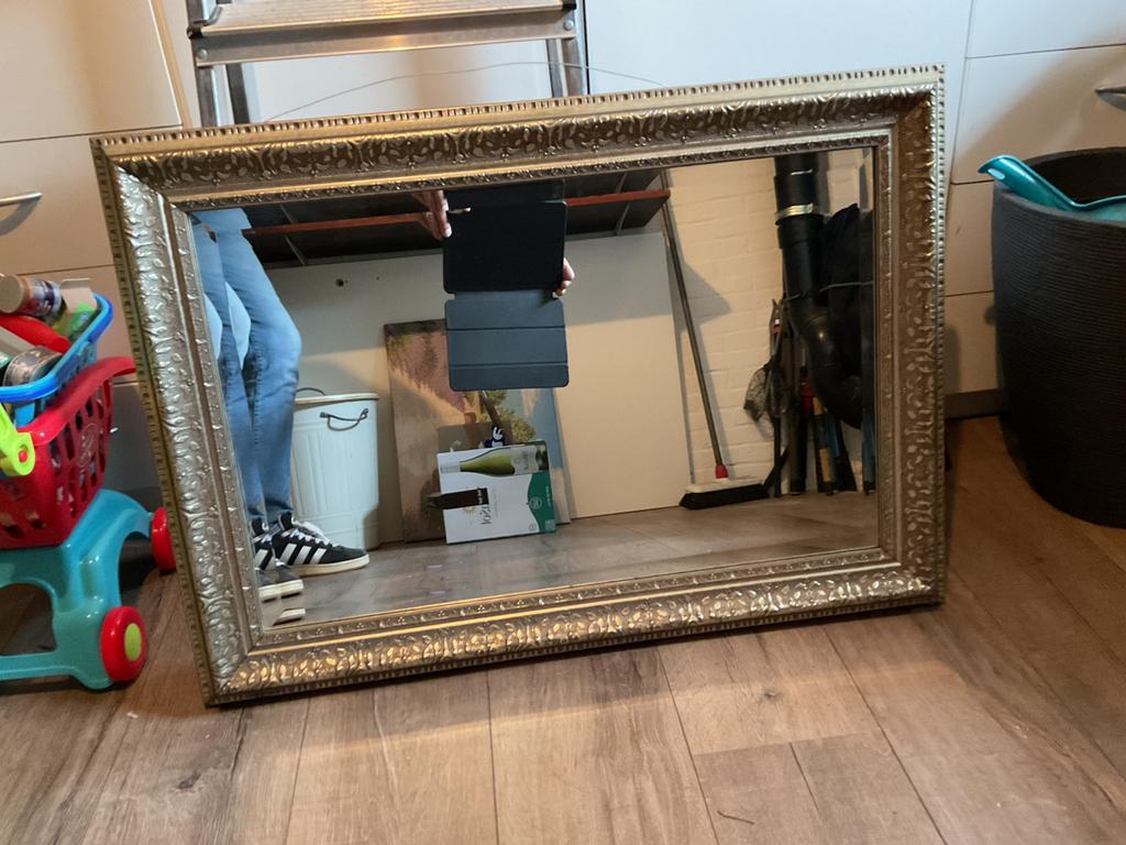 Spiegel, Ophalen, Zo goed als nieuw, Rechthoekig, Minder dan 100 cm