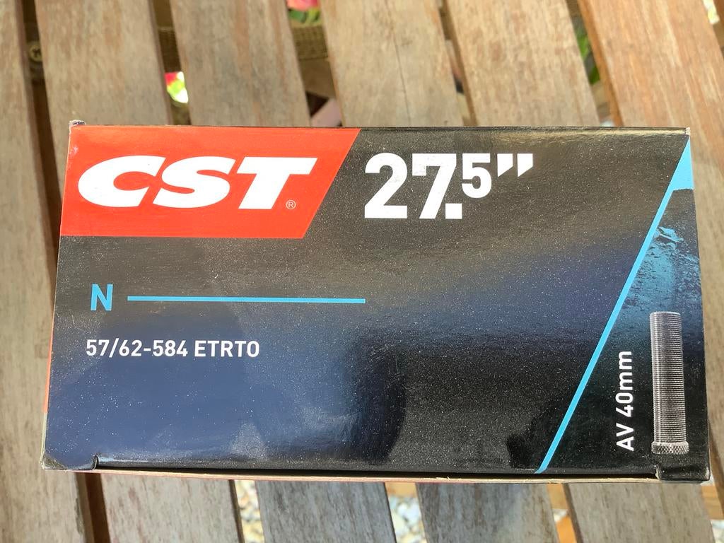 2x CST Binnenband 27.5" (57/62-584 ETRTO) AV 40mm, Band, Nieuw, Ophalen of Verzenden, Mountainbike