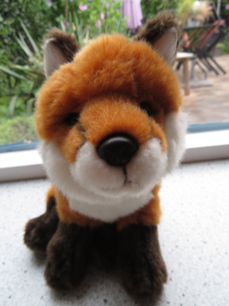 Pluche VOS merk Unitoys UNI toys oranje bruin wit, Ophalen of Verzenden, Zo goed als nieuw, Vos