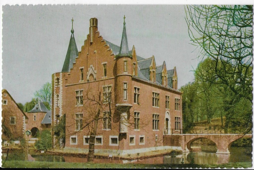 Heerlen kasteel ter worm oude ansichtkaart (6880) { 4 }, Ophalen of Verzenden, 1960 tot 1980, Ongelopen, Limburg
