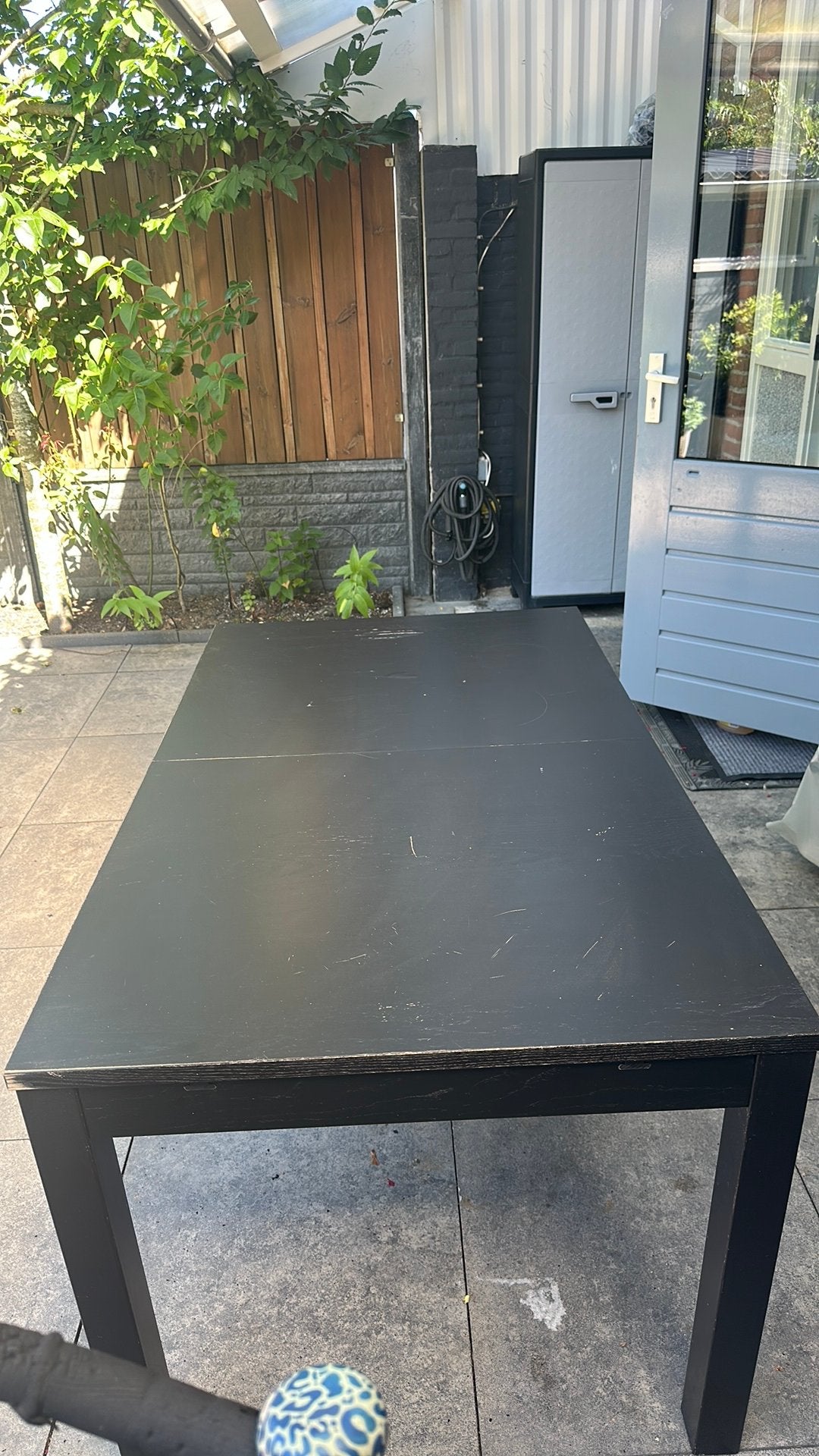 Eettafel, Huis en Inrichting, Tafels | Eettafels, Ophalen, Zo goed als nieuw, Rechthoekig, 50 tot 100 cm