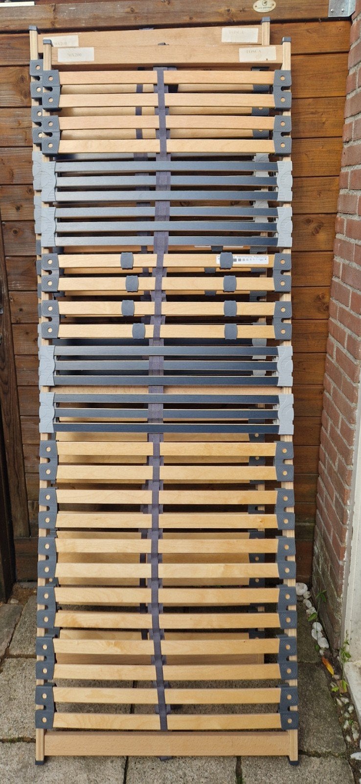 twee lattenbodems 70x200, Ophalen, Gebruikt, Bedbodem, 200 cm