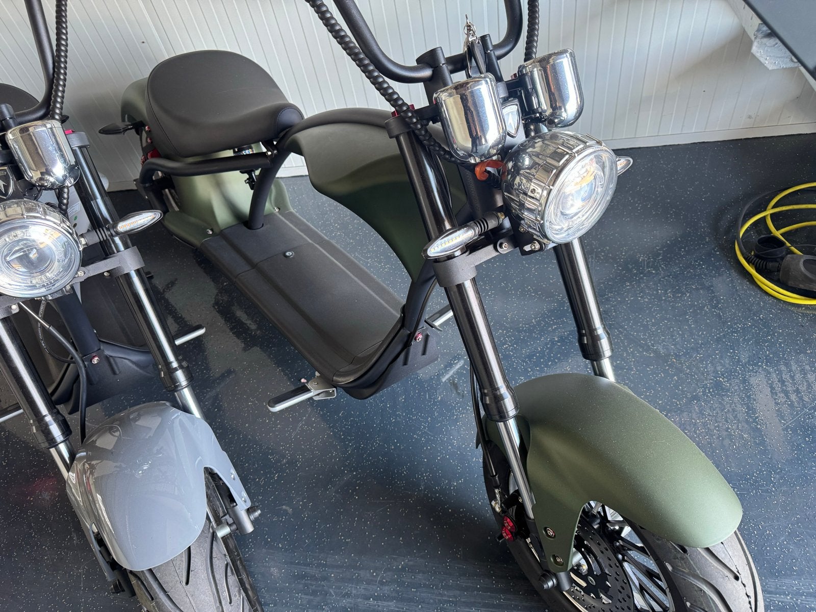 Nieuw Elektrische Chopper Scooter  kleur donker Groen, Ophalen of Verzenden, Nieuw, Maximaal 25 km/u