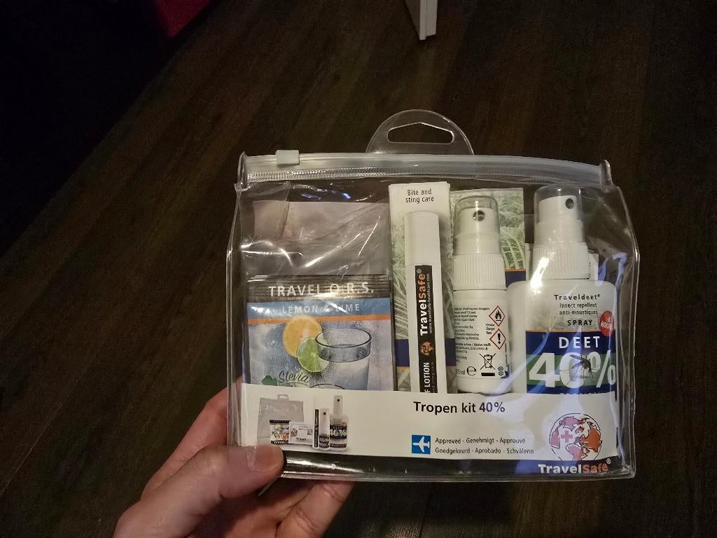 TravelSafe Tropen Kit 40%, Ophalen, Zo goed als nieuw