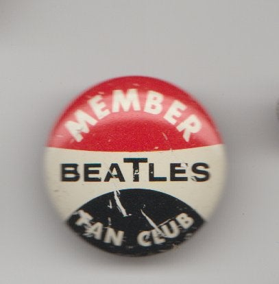 The Beatles Fanclub vintage button, Verzamelen, Verzenden, Zo goed als nieuw, Overige onderwerpen