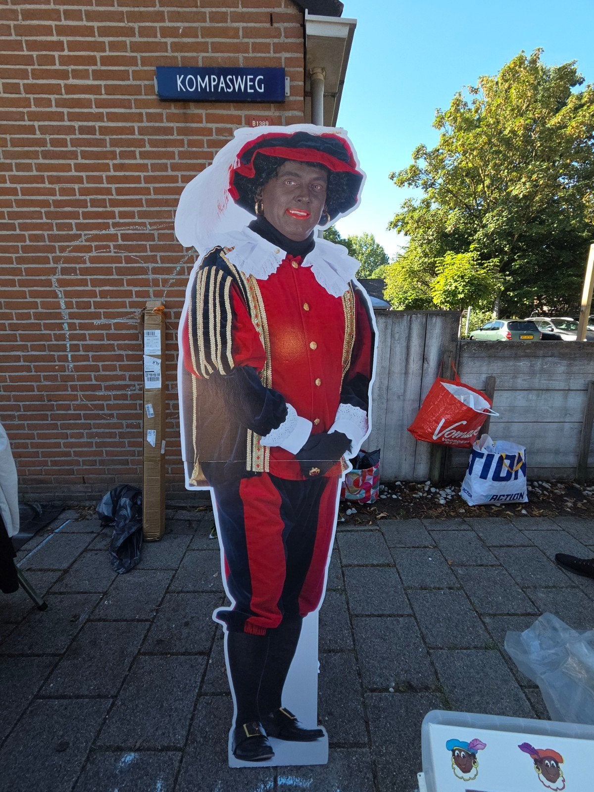 decoratie sinterklaas met zwarte piet, Ophalen of Verzenden