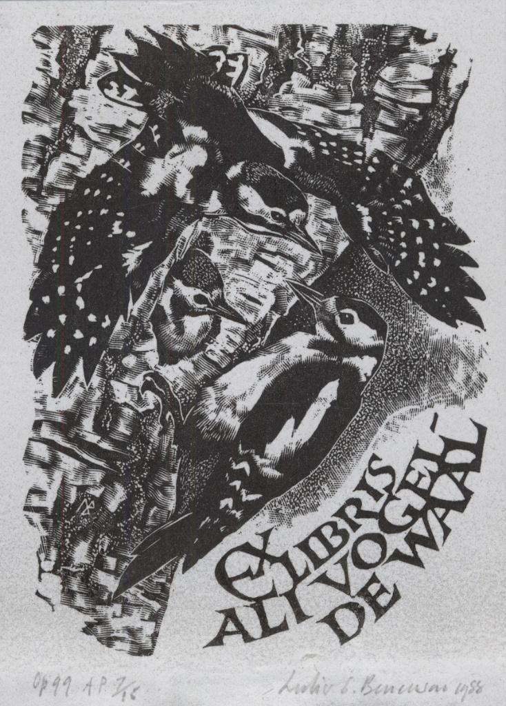 0041 Ex Libris Engeland : Leslie Benenson, 1988, Verzenden