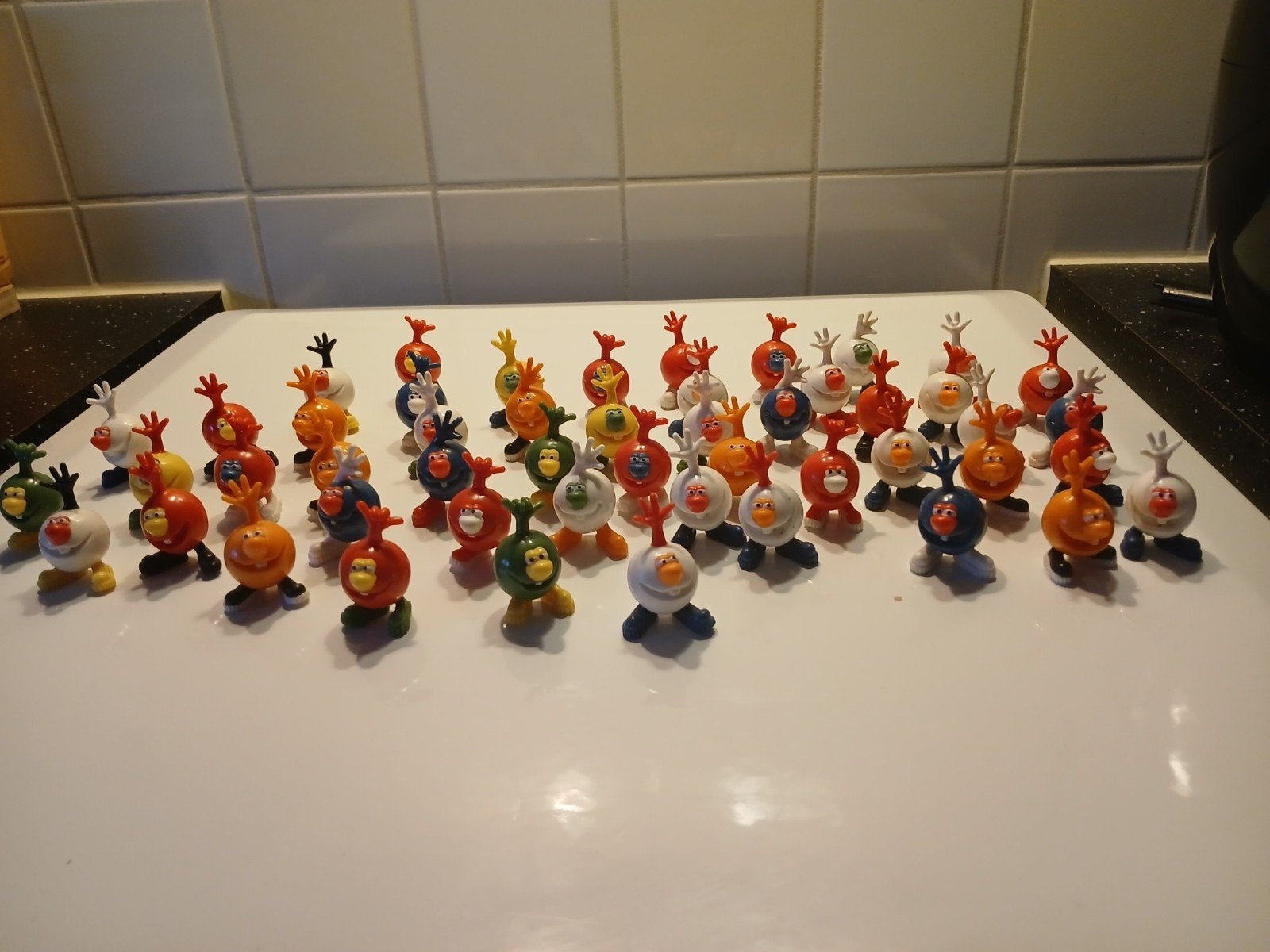 Grote verzameling van 40+ Smurfen-achtige figuren, Verzamelen, Poppetjes en Figuurtjes, Ophalen, Gebruikt