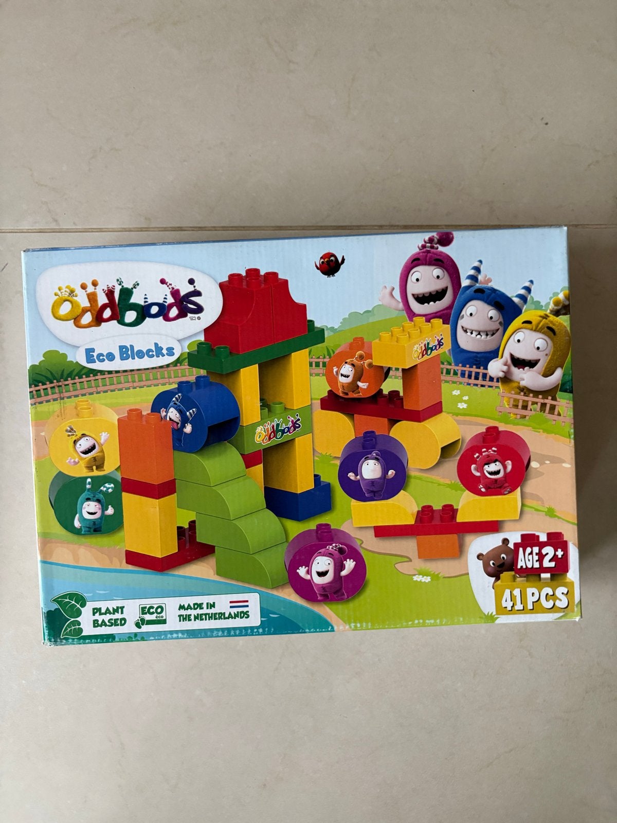 Oddbods Eco Blocks - Bouwblokken voor kinderen (41 stuks), Overige merken, ., Nieuw, Ophalen of Verzenden