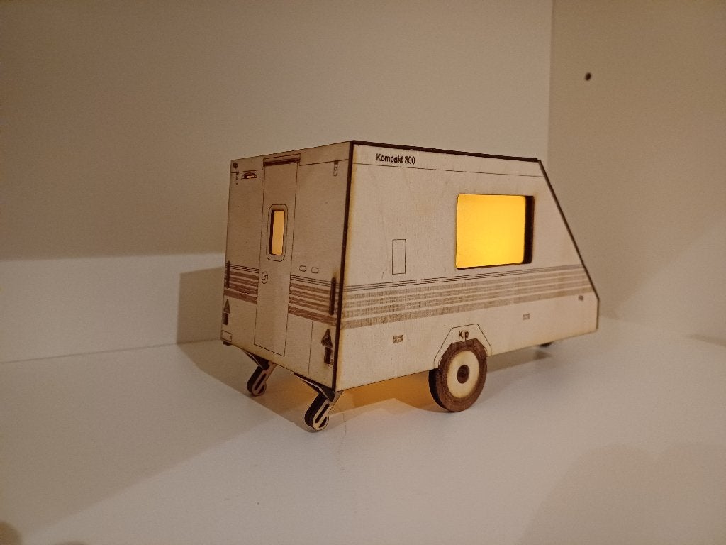 Houten zelfbouwpakket Kip Kompakt met verlichting, Overige merken, Verzenden, Nieuw, Groter dan 1:32