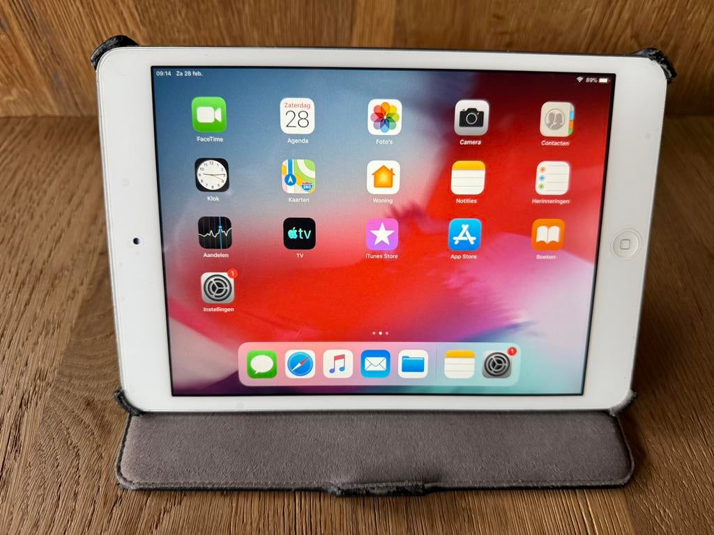 Ipad mini 32GB zwart met hoesje, Computers en Software, Apple iPads, Ophalen, 32 GB, Apple iPad, Wit