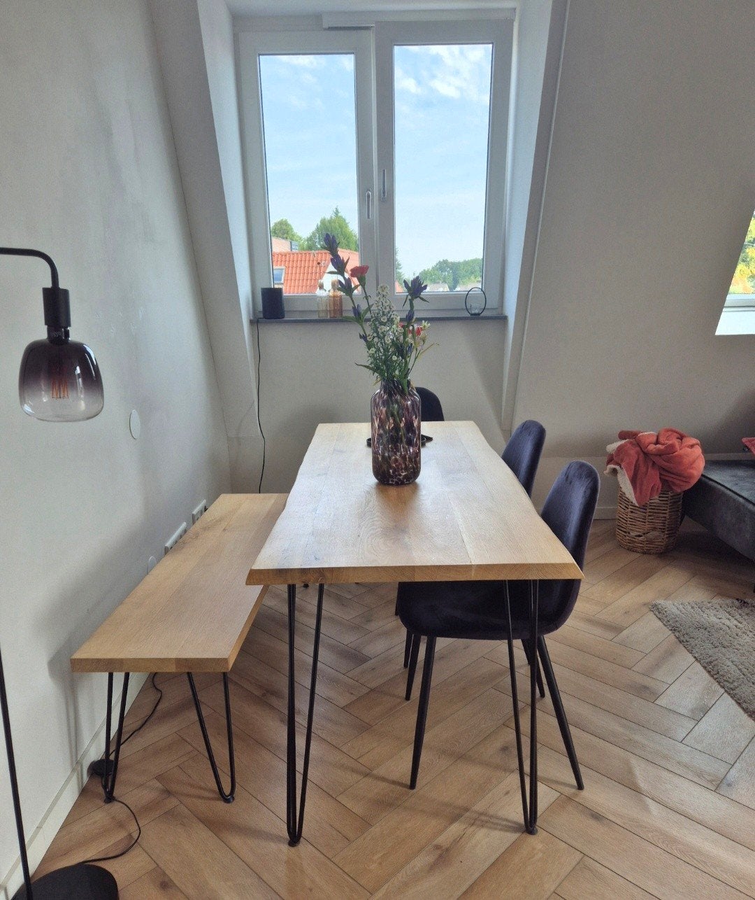 eettafel plus stoelen/eetbank, Ophalen, Gebruikt, 200 cm of meer, 50 tot 100 cm