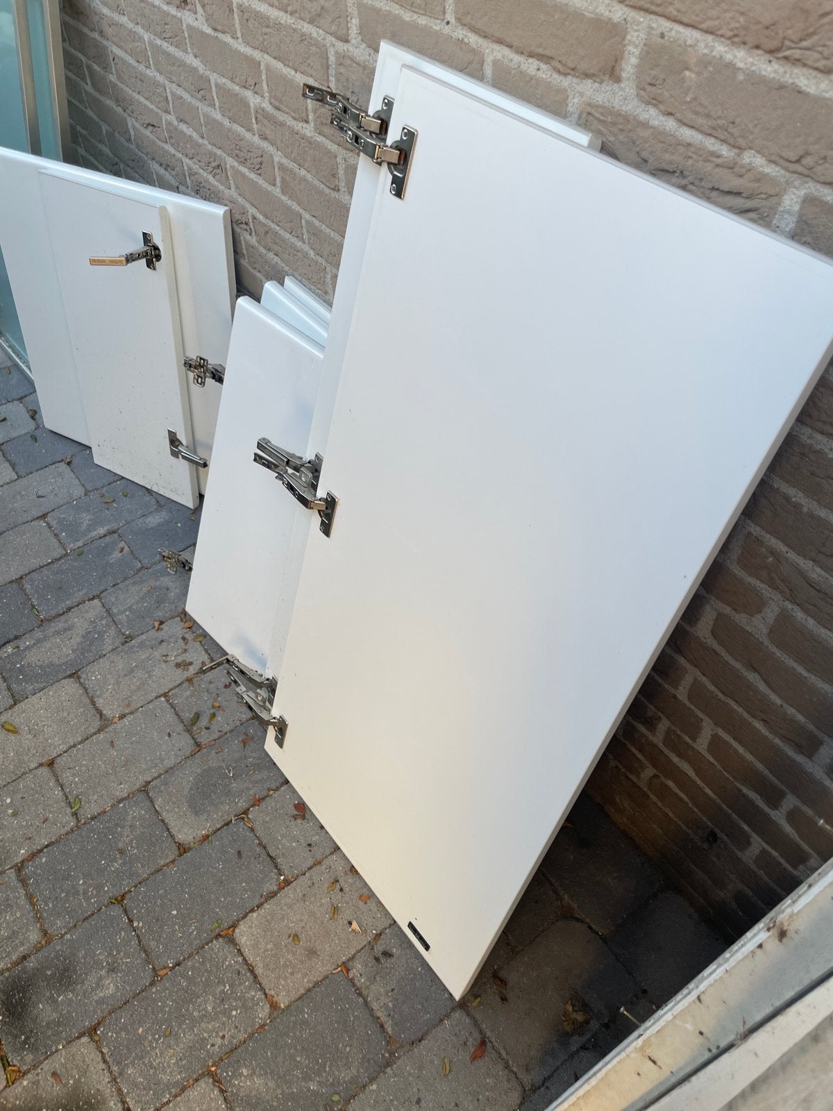 Siematic Witte keukendeurtjes met scharnieren, Huis en Inrichting, Ophalen, Gebruikt