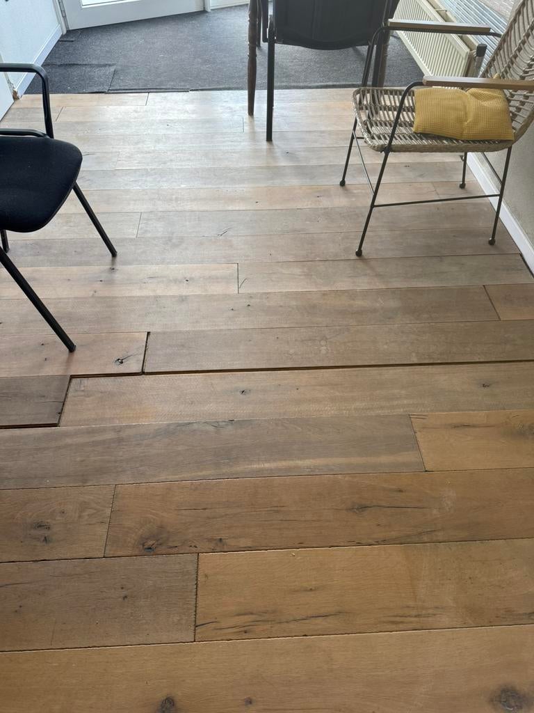 Massief houten vloer, Ophalen, 30 cm of meer, Gebruikt, Vloerdelen of -planken