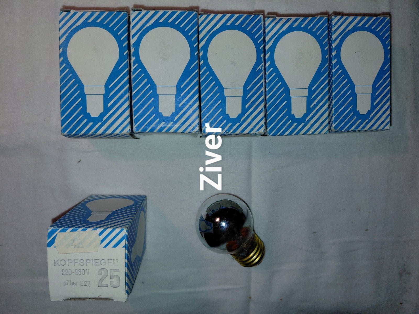 KOPSPIEGEL LAMPEN  E 27  (  kleine bol )  25 watt, Ophalen, Nieuw, E27 (groot), Led-lamp