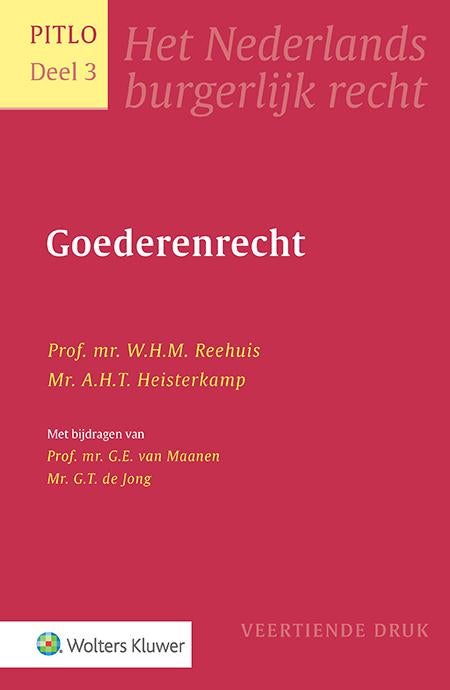 Pitlo 3 - Goederenrecht studieboek gloednieuw in plastic, Boeken, Studieboeken en Cursussen, Nieuw, HBO, Gamma, Ophalen of Verzenden
