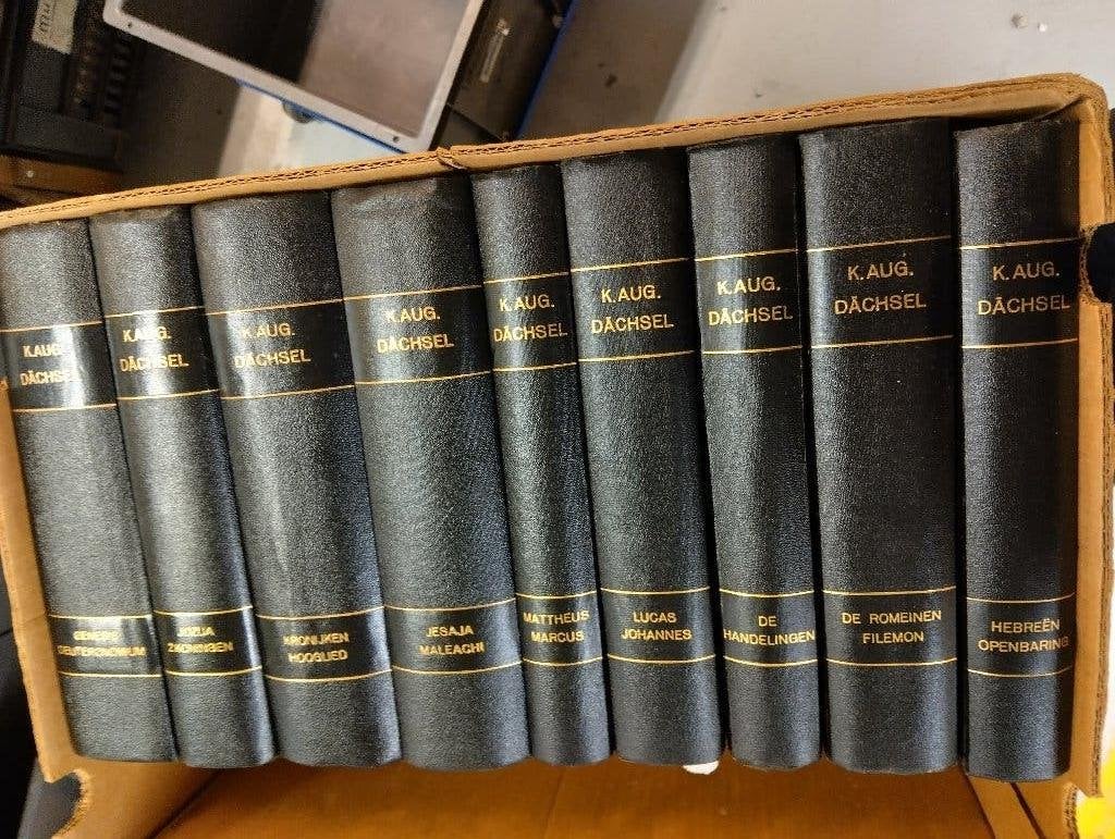 Nr. 1024  9 delen bijbelverklaring Dächsel, Boeken, Ophalen of Verzenden, Gelezen, Dächsel, K.A., Christendom | Protestants