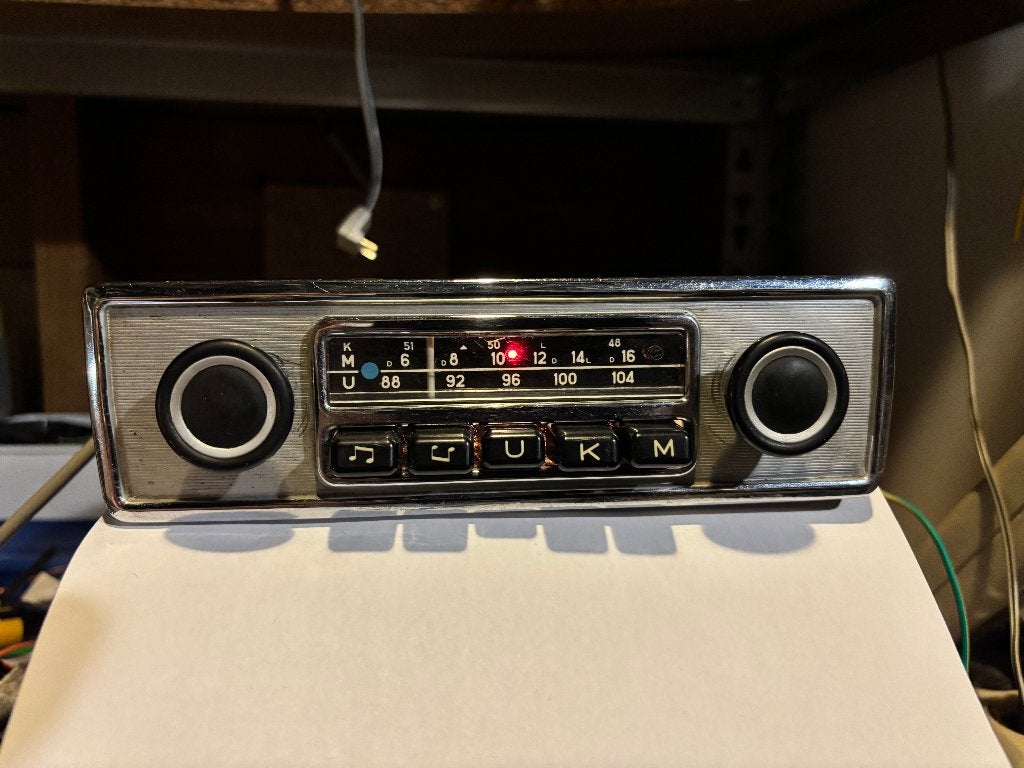 Vintage Blaupunkt Mannheim - FM+Din - beginjaren '70, Auto diversen, Autoradio's, Ophalen, Gebruikt