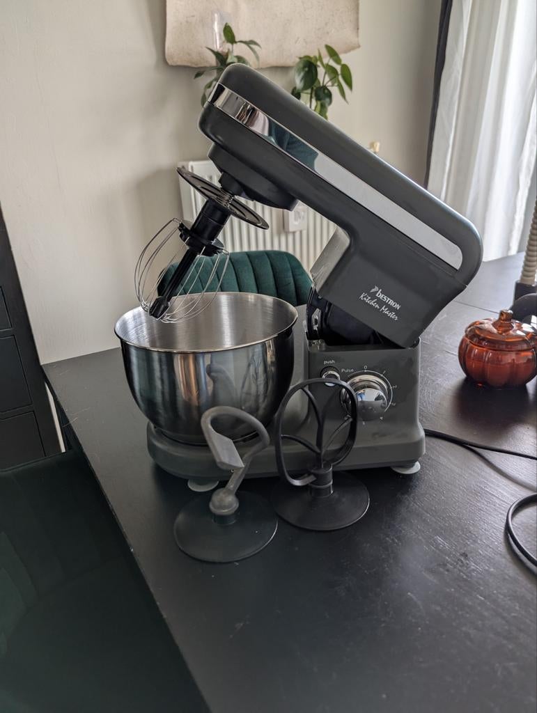 Mooie bestron kitchenmaster mixer/keukenmachine  keukenmixer, Ophalen of Verzenden, Zo goed als nieuw, 3 snelheden of meer