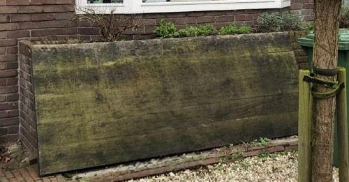 tafelblad van eiken wagondelen, Ophalen, Gebruikt, Eiken, 200 tot 250 cm
