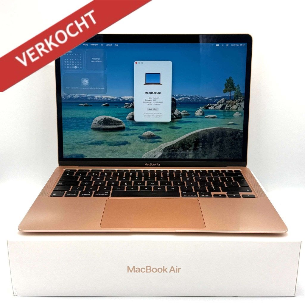 MacBook Air M1 256GB roze /zeer net /93% batt /garantie, Apple, Zo goed als nieuw, Support@apple.com, Apple Park Way, Cupertino, California