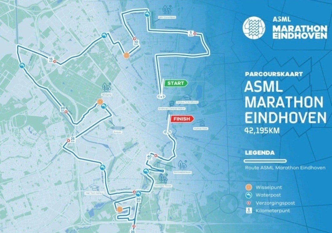 Startbewijs ASML hele Marathon Eindhoven, Eén persoon, Oktober