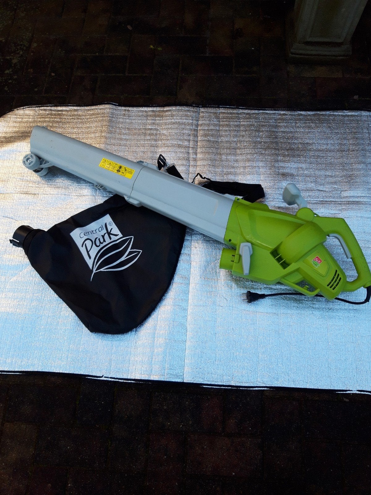 Zgan bladblazer Central Park 3000w, Ophalen, Elektrisch, Met opvangzak