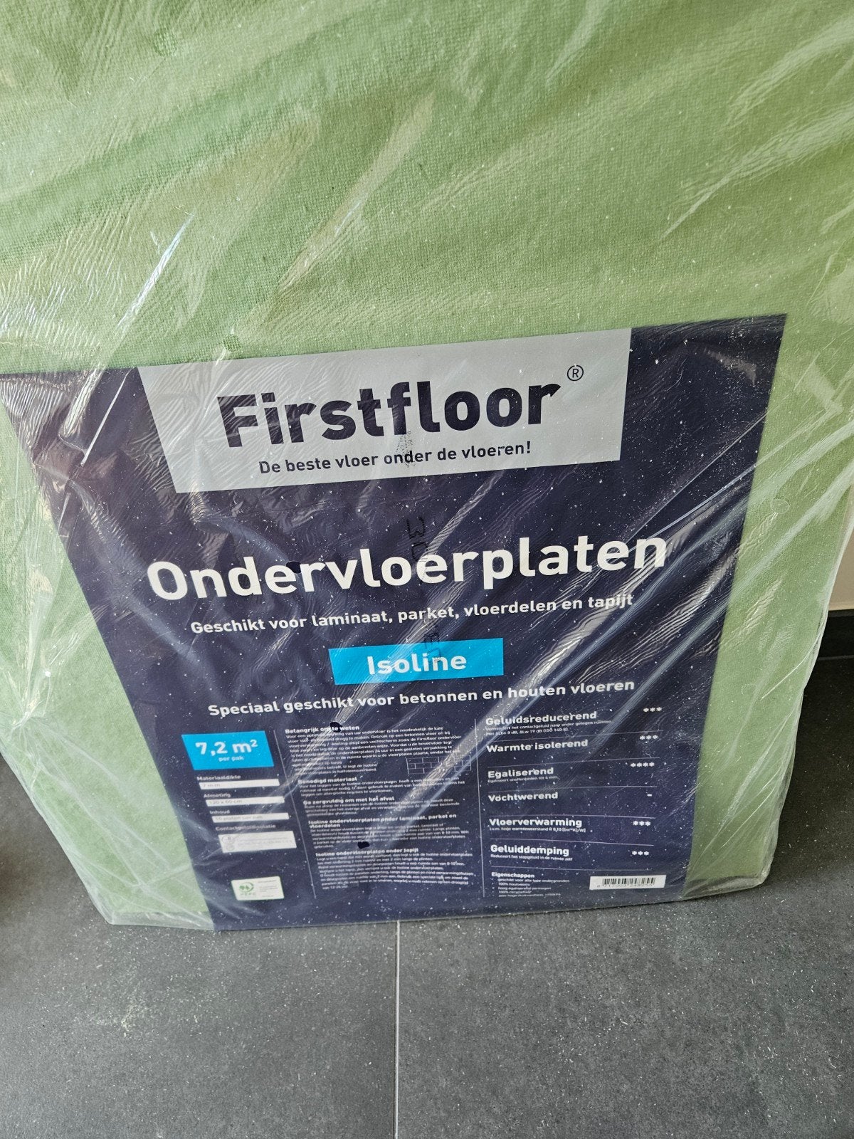 Firstfloor Isoline ondervloerplaten 7,2 m² - 8 stuks, 7 mm, Ophalen, Overige materialen, 30 cm of meer, 50 tot 150 cm