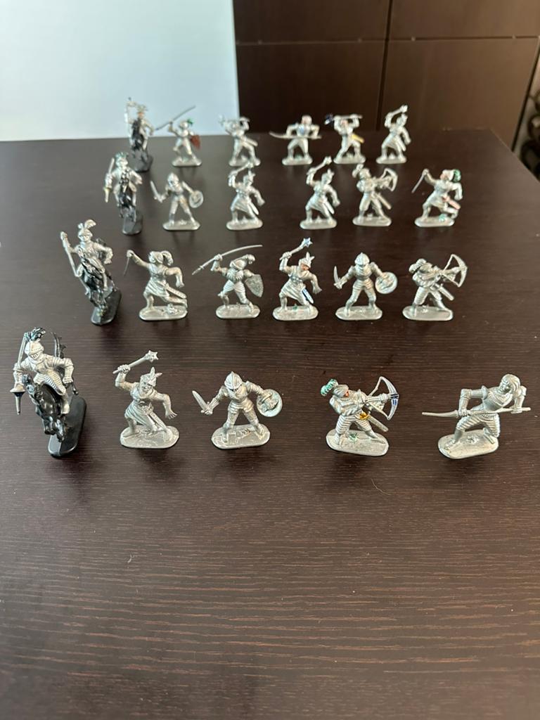 Vintage 23 West germany ridder figuurtjes, 4 op paard., Ophalen of Verzenden, Gebruikt