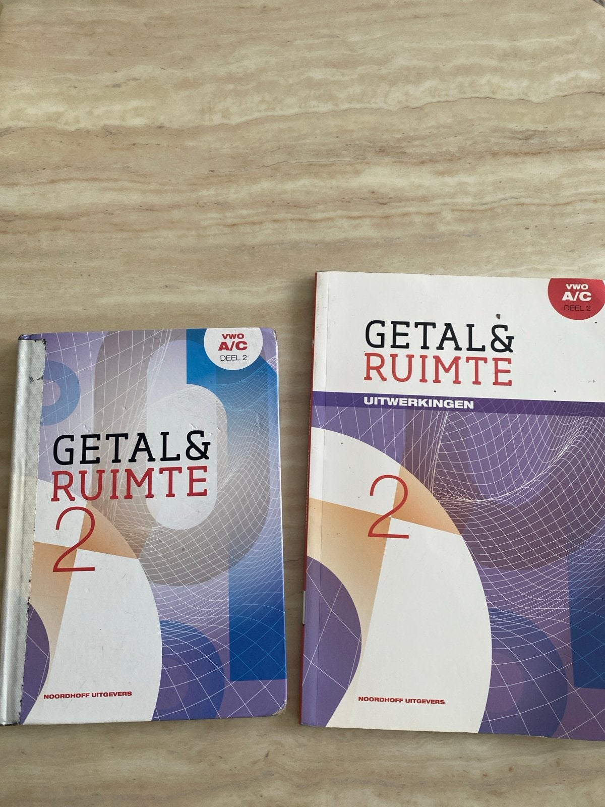 Getal & Ruimte VWO A/C deel 2 + uitwerkingen, Boeken, Schoolboeken, Ophalen of Verzenden, Zo goed als nieuw, VWO, Wiskunde A