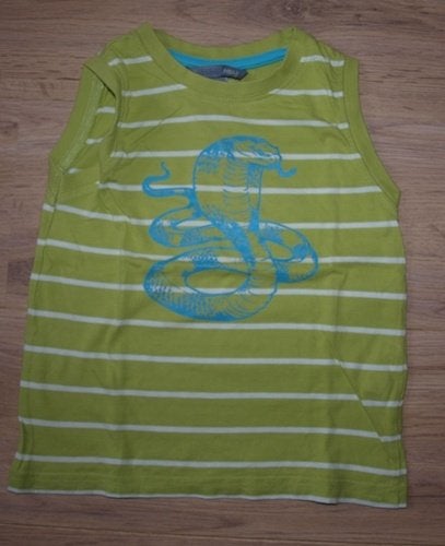 Limegroen Singlet met Cobra van H&M (104), Kinderen en Baby's, Gebruikt, H&M, Ophalen of Verzenden, Shirt of Longsleeve