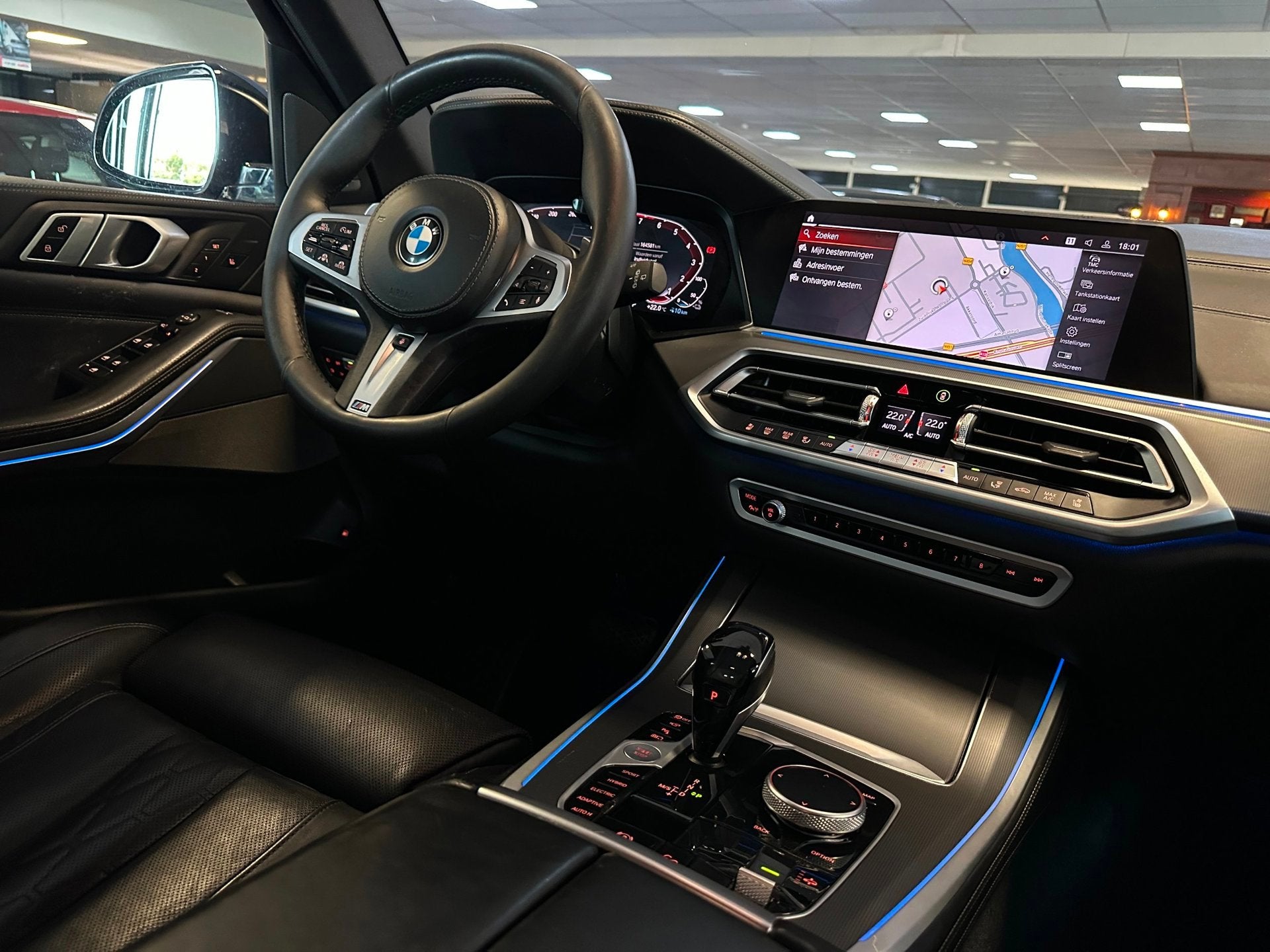 BMW X5 XDrive45e High Executive/CAMERA/CARPLAY/LEDER/NETTE S, Auto's, Gebruikt, Blauw, Vierwielaandrijving, Hybride Elektrisch/Benzine