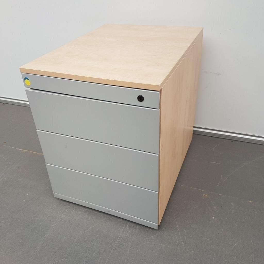 Werndl/Steelcase ladenblok met 4 laden - 57x44x59 cm, Ophalen, Minder dan 50 cm, Gebruikt, 3 of 4 laden
