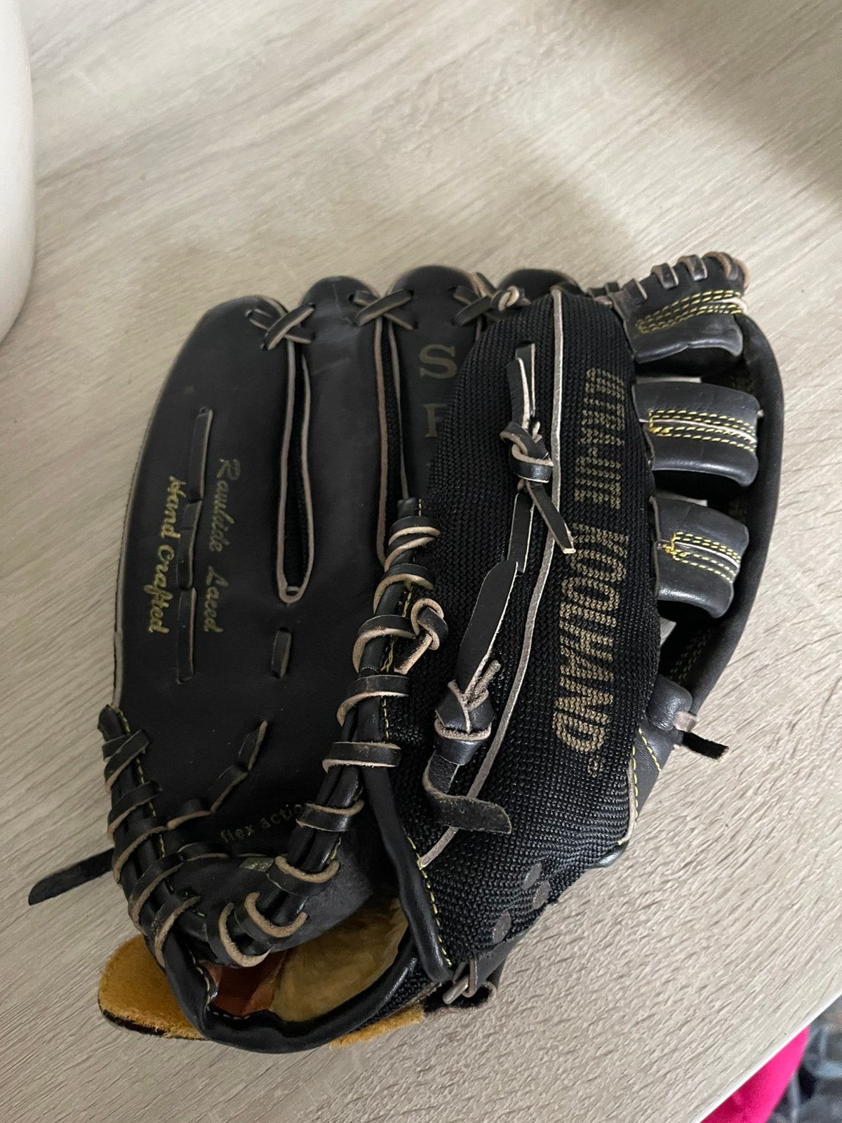Reach handgemaakte honkbal/softball handschoen (rechts), Ophalen of Verzenden, Zo goed als nieuw, Handschoen