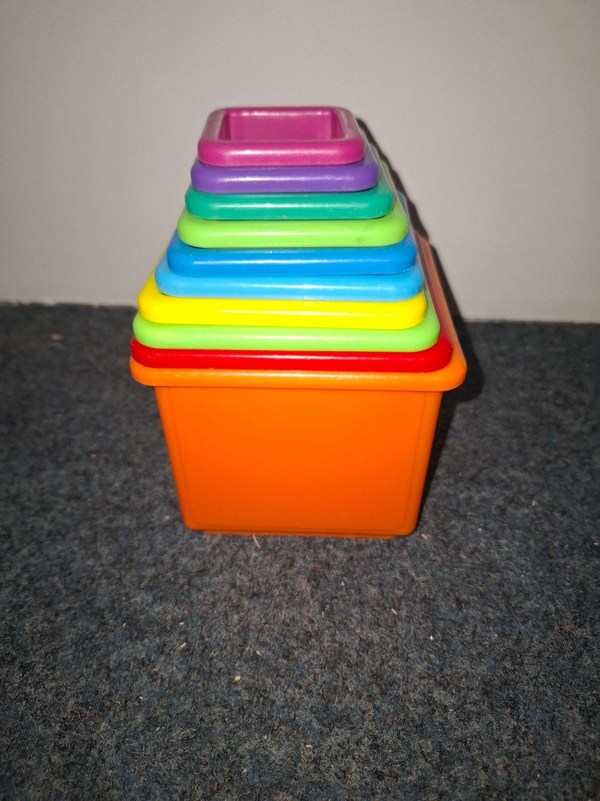 Stapelbare kubusset | PlayGo | 10-delig | Regenboog, Ophalen of Verzenden, Zo goed als nieuw, Overige typen