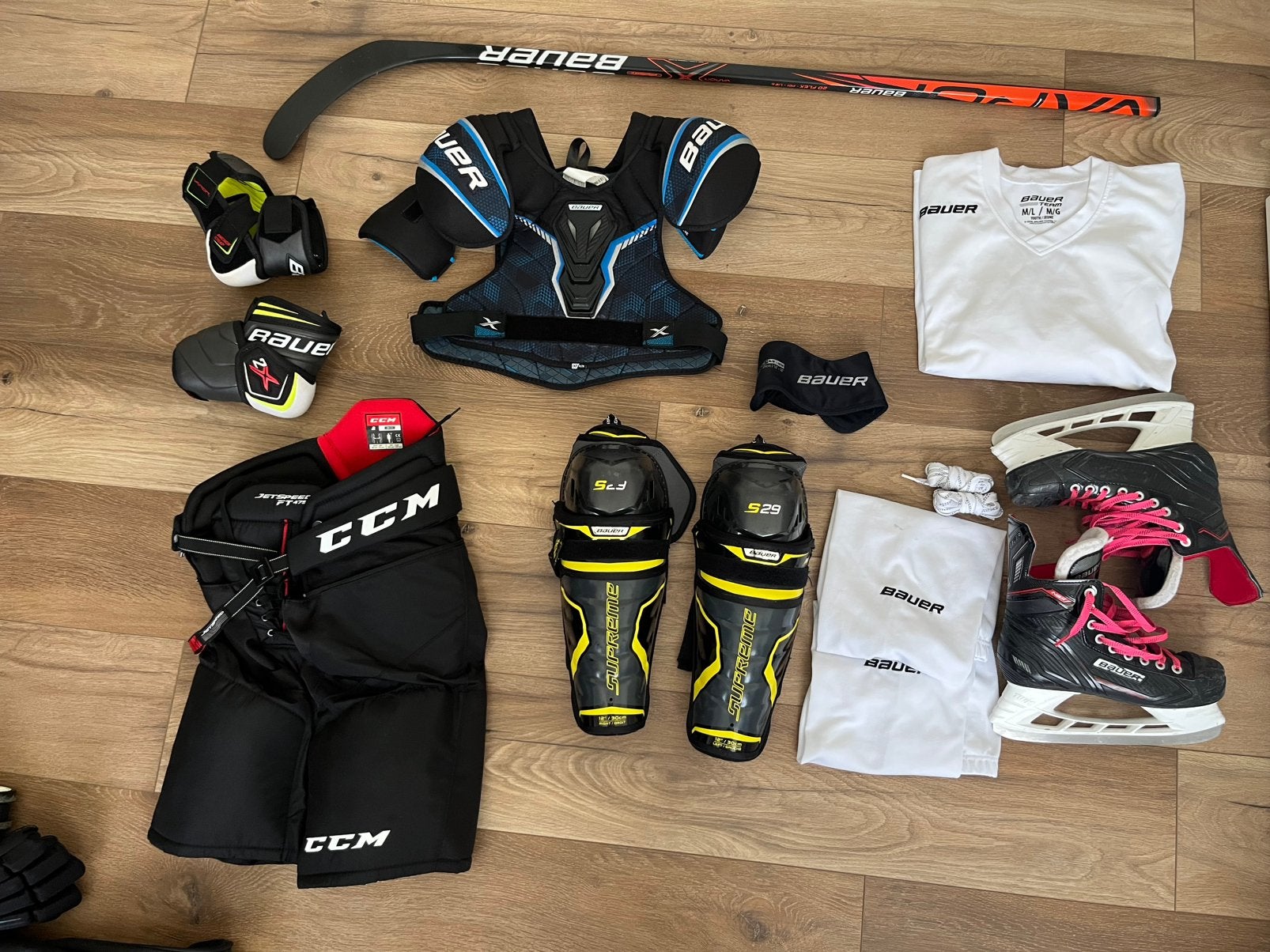 Volledige Ijshockey set, Ophalen, Zo goed als nieuw, Bescherming