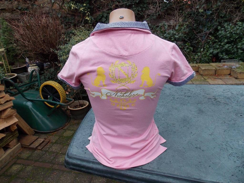 Nickelson polo dubbele kraag roze maat XS, Nickelson, Ophalen of Verzenden, Zo goed als nieuw, Korte mouw