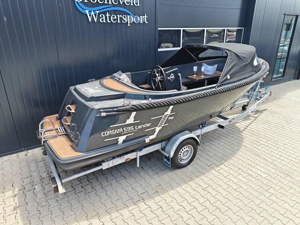 Corsiva 595 Tender - 40 pk Honda + trailer, Watersport en Boten, Sloepen, 6 m, 2 m, Corsiva, Overige typen
