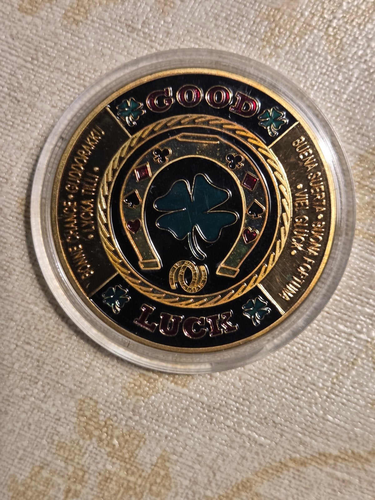 Poker Card Guard - Good Luck - Bescherm je kaarten, Ophalen of Verzenden, Nieuw
