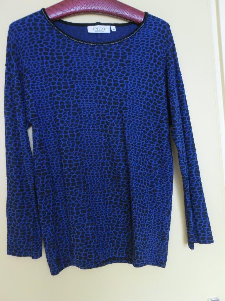 z.g.a.n. dames shirt Maat M, Maat 38/40 (M), Blauw, Enjoy, Ophalen of Verzenden