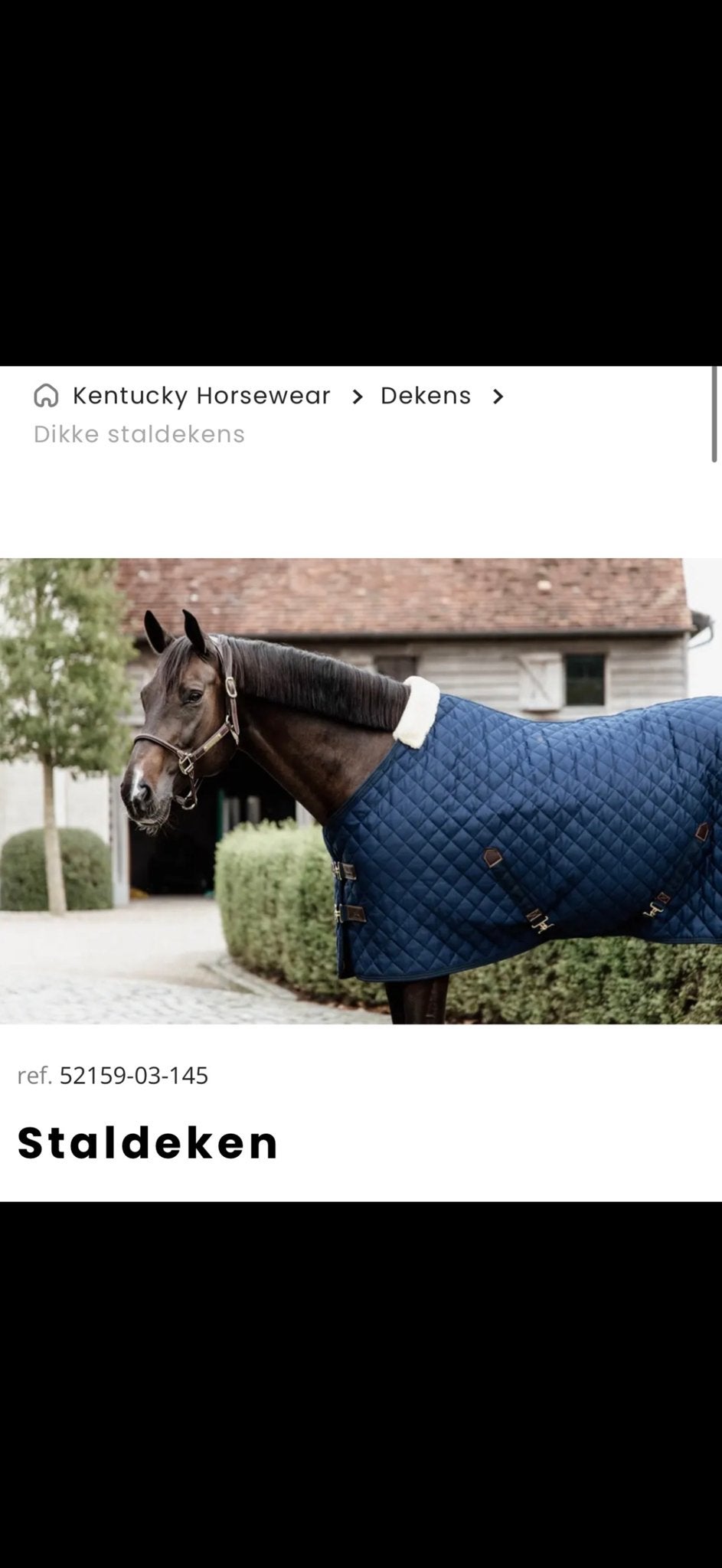 Kentucky staldeken, Ophalen of Verzenden, Nieuw
