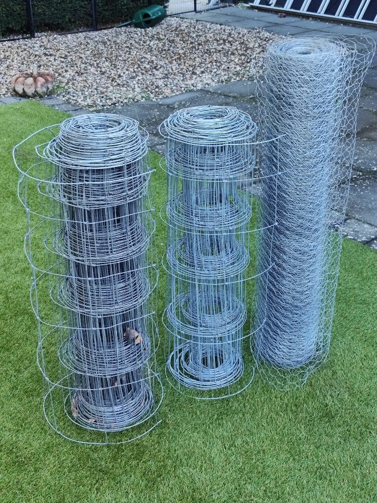 Gaasrollen: 2x grof (15x15), 1x fijnmazig, Ophalen, Nieuw, 20 meter of meer, Gaas