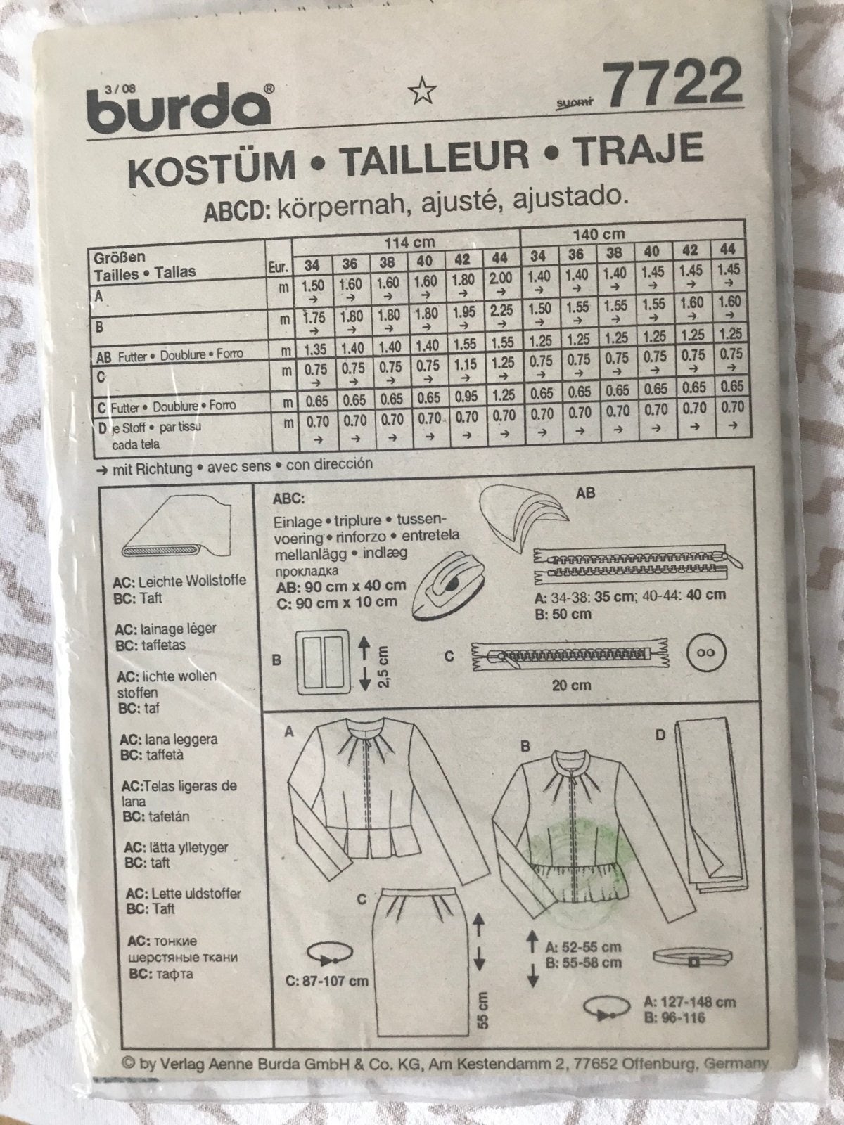 Burda naaipatronen, Overige typen, Vrouw, Nieuw, Burda