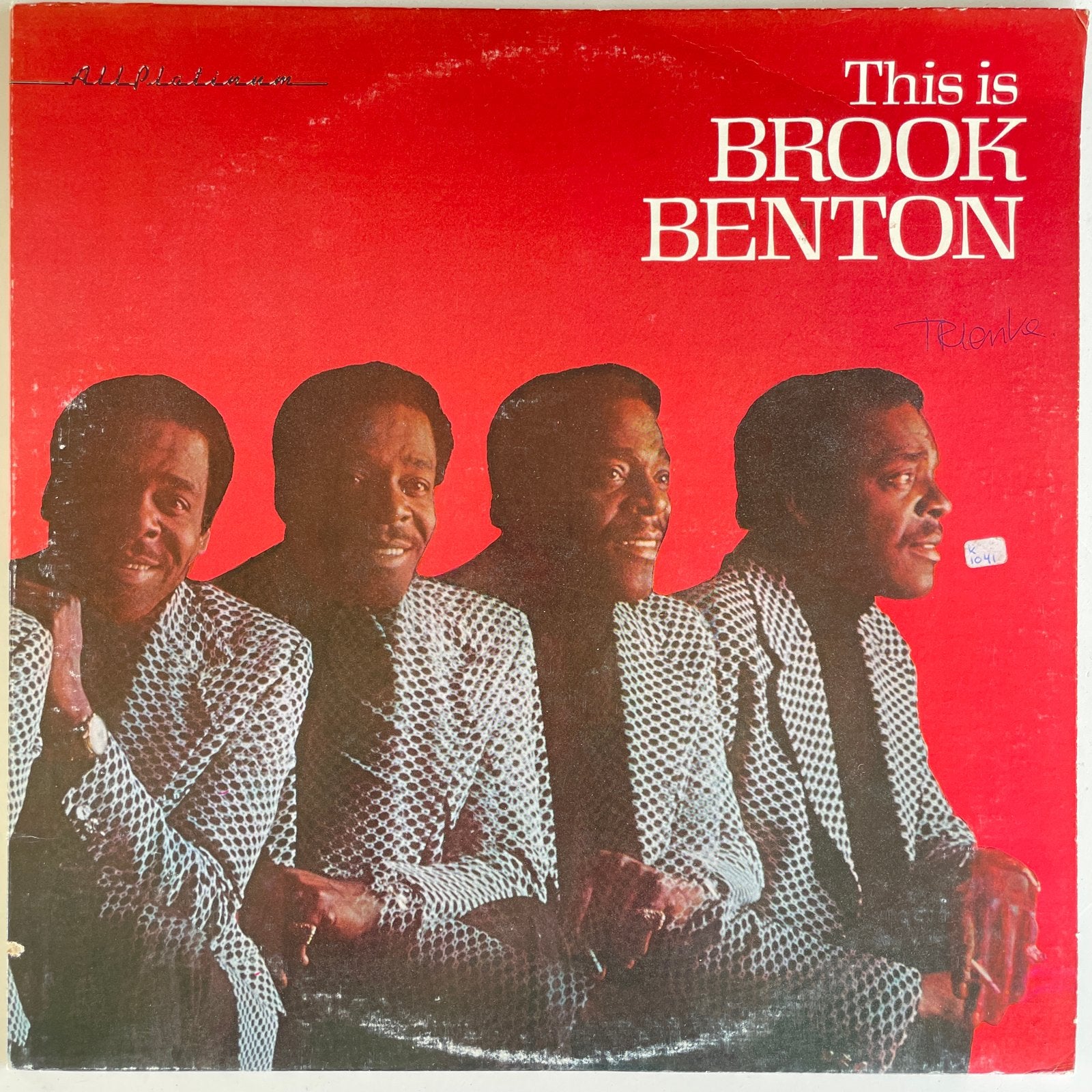 Brook Benton - This is Brook Benton LP Vinyl All Platinum, Ophalen of Verzenden, Gebruikt, 12 inch