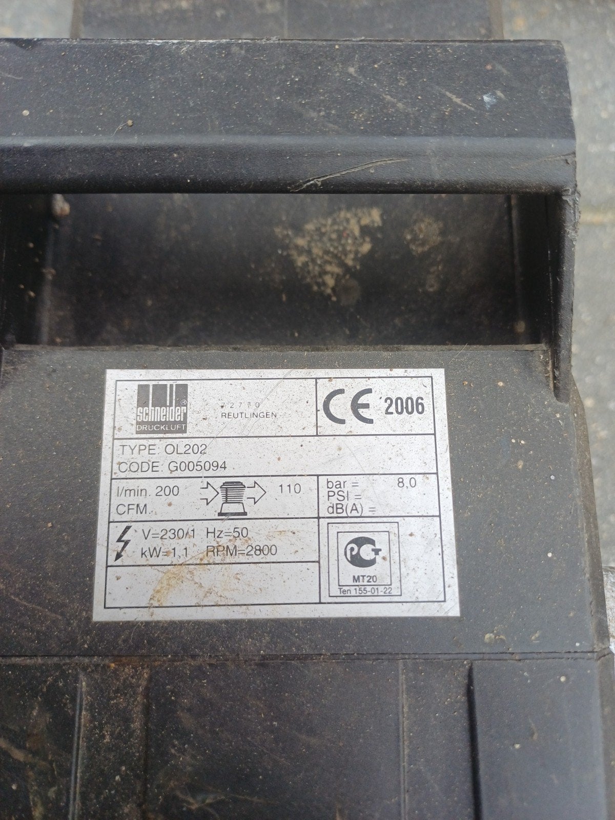 Olievrije compressor Schneider OL202 - Hobbygebruik, Ophalen of Verzenden