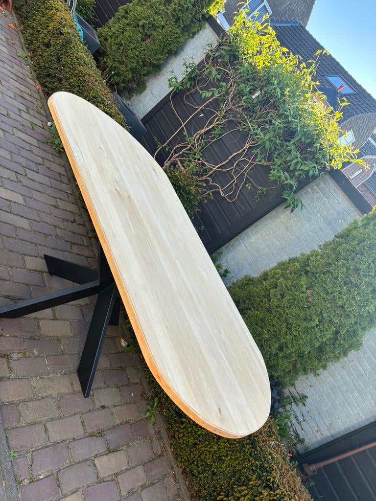 Ovale eettafel, Ophalen, 100 tot 150 cm, 200 cm of meer, Zo goed als nieuw